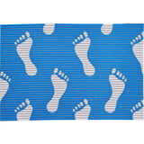 Tapete antiderrapante Pies azul 65x150 cm