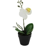 Orquídea blanca artificial 15 x 11 x 25 cm