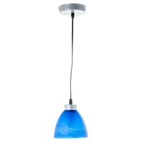 Lámpara Colgante Vidrio Gama Azul 1 Luz 60W E27