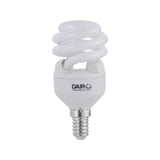 Foco espiral CFL 11W 520lm cálida E14