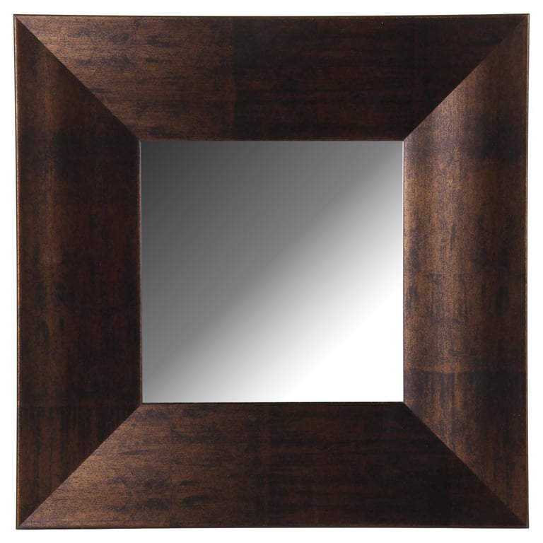 Espejo decorativo chocolate 40x40 cm