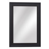 Espejo decorativo rectangular de 79 x 108 cm Negro