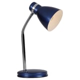Lámpara escritorio 40W Lori azul E27 metal 25cm