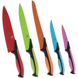 Set cuchillos 5 piezas acero inoxidable de colores