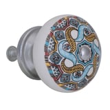 Jaladera cerámica tipo botón