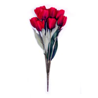 Ramo de 11 tulipanes rojo