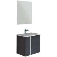 Mueble de baño Onix con espejo gris
