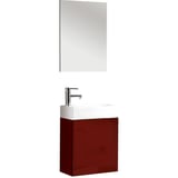 Mueble de baño Smart con espejo rojo