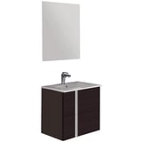 Mueble de baño Onix con espejo roble dakar