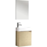 Mueble de baño Smart con espejo roble americano
