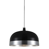 Lámpara colgante 60W Libra aluminio negro/plata 60W 1luz E26 33.5cm
