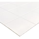 Tablero decorativo azulejos blanco  3 mm 10 x 10 cm
