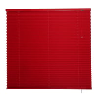 Persiana plisada de tela de 150 x 160 cm Rojo