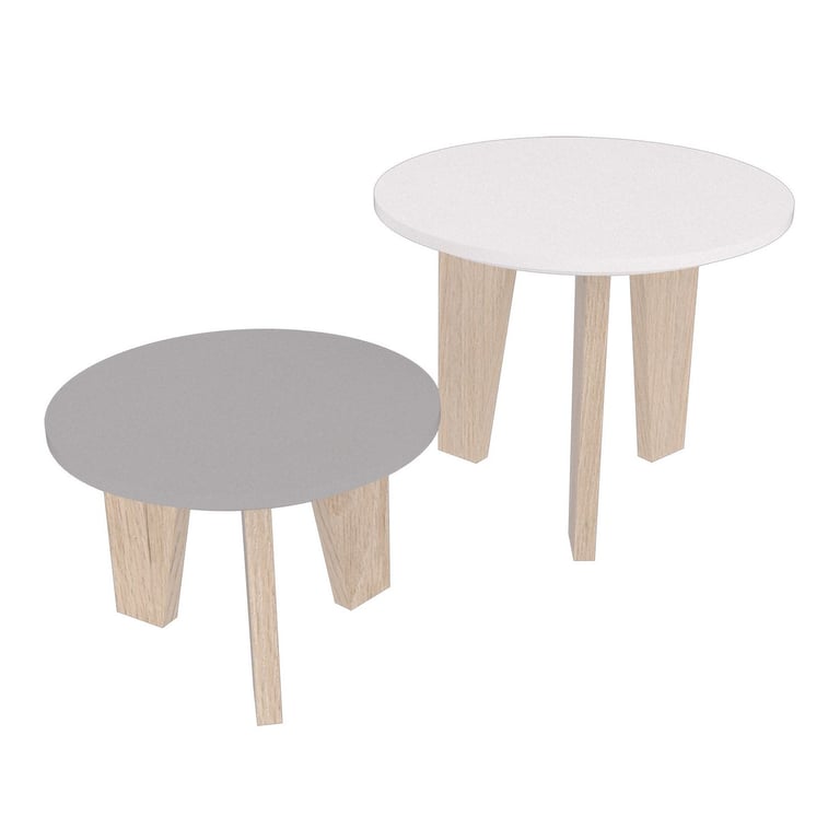 Mesa de centro con 2 repisas