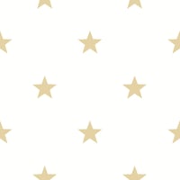 Papel tapiz Favola Estrellas de 53 cm x 10 m Beige/ Dorado