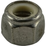 Tuercas gruesas inserción nylon de acero Inox. 3/8-16 2 pzs.