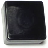 Tapa cuadrada afuera negro plástico 1" 1 pz