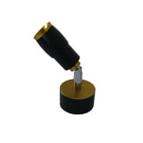 Arbotante Lupa metal negro Con Oro led 3W ajustable c/lupa