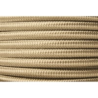 Cable iluminación textil calibre 18 1 m beige