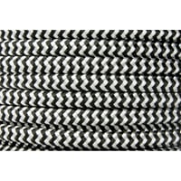 Cable iluminación textil calibre 18  1 m  zebra