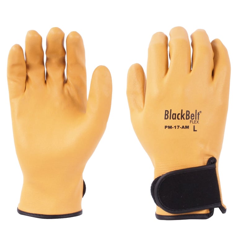 Guante de nylon recubierto de nitrilo espumoso T-L