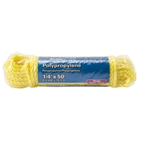 Cuerda de polipropileno 1/4" X 15 m amarilla