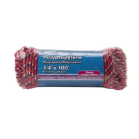 Cuerda de polipropileno 1/4" x 30 m roja/azul