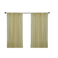 Cortina traslúcida Organza beige 140x210 cm