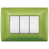 Placa de resina con chasis color Verde Jade 3 mód.
