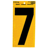 Numero reflectivo autoadherible color Amarillo # 7
