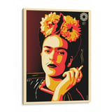 Lienzo decorativo Frida Kahlo en Pop Art 40x30 cm