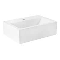 Lavabo de cerámica rectangular 42.5x32 cm