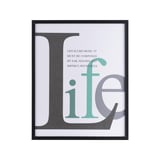 Cuadro frase Life 42x52cm