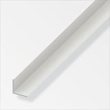 Ángulo parejo liso 25mm PVC blanco 1m. Protección de esquinas en paredes y columnas.