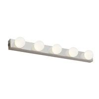 Aplique para baño 5 luces LED 7.5W IP44 Blanco