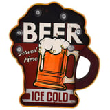 Letrero Beer Cold S/B.