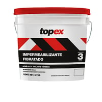 Topex Impermeabilizante fibratado 3 años de 3.8L Terracota