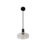 Lampara colgante vidrio transparent 1luz