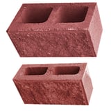 Block rústico rojo 15 x 20 x 40 cm