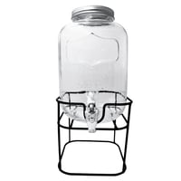 Dispensador vidrio 5 litros base metal