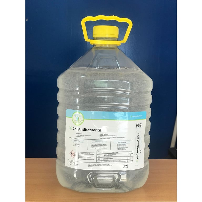 Bote de 5 litros de gel antibacterial