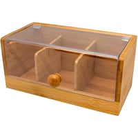 Caja Té Bambú 3 compartimentos