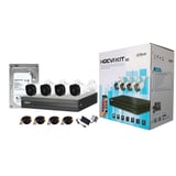 Sistema de Seguridad CCTV DVR 4 Cámaras 2MP 1080P HD y Disco Duro 1TB