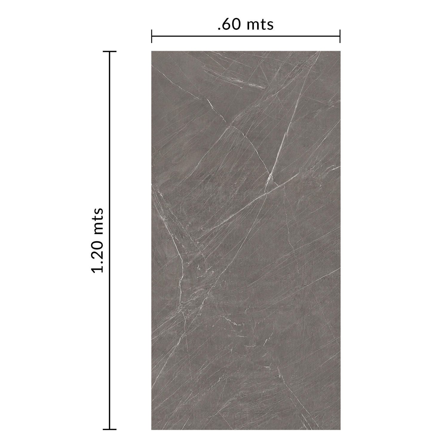 Porcelanato Pietra Grigio 60x120 cm Rectangular - Sodimac.com.mx
