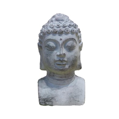 Figura Deco Cement Cabeza Buda