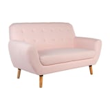 Sofá de 2 plazas rosa