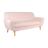 Sofá de 3 plazas rosa