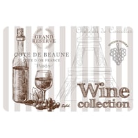 Mantel vinil wine collection