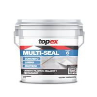 Cemento plástico, sellador y restaurador rojo Topex multi-seal 3.8 l