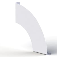 Soporte Tirante Curvo 18 x 18 cm blanco